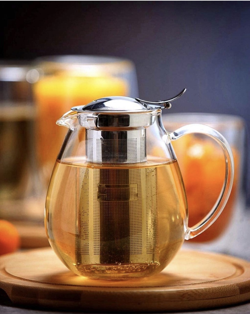 Tetera Vidrio/Acero 29 oz
