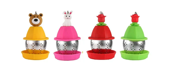 Infusor Oso/ fresa/ rosa